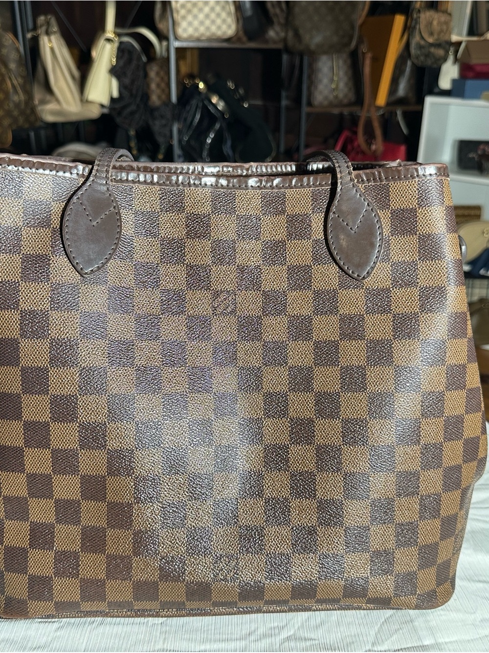 Louis Vuitton Damier Ebene PM Tote Bag